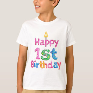 Zum 1. Geburtstag - Feier Text Design T-Shirt
