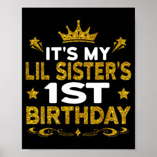 Zum 1. Geburtstag meiner kleinen Schwester Herzlic Poster