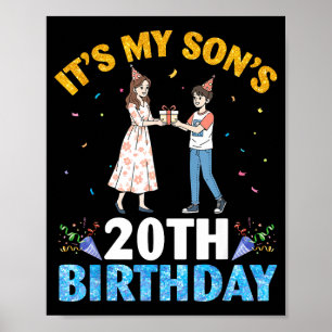 Zum 20. Geburtstag meines Sohnes Alles Gute zum 20 Poster
