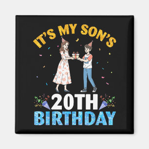 Zum 20. Geburtstag meines Sohnes Glücklicher 20-jä Magnet