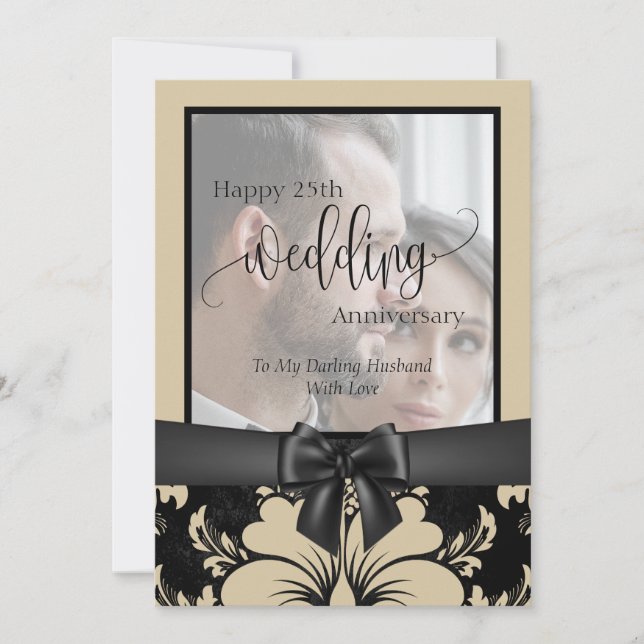 Zum 25. Geburtstag des Fotos Einladung (Vorderseite)