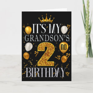 Zum 2. Geburtstag meines Enkels Herzlichen Glückwu Karte