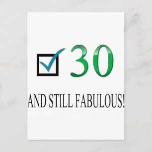 Zum 30. Geburtstag Postkarte