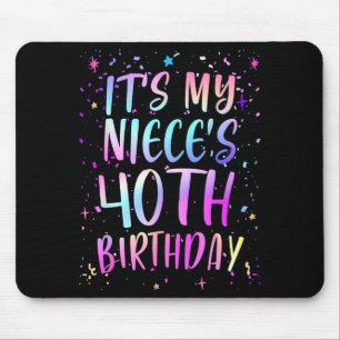 Zum 40. Geburtstag meiner Nichte Buntes Happy 40 J Mousepad