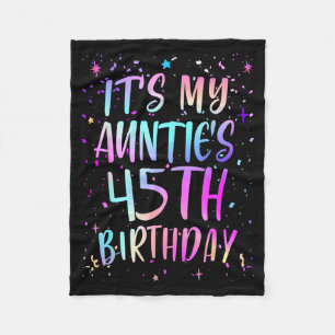 Zum 45. Geburtstag meiner Tante Buntes Glücklicher Fleecedecke
