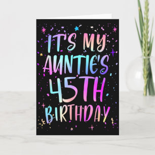 Zum 45. Geburtstag meiner Tante Buntes Glücklicher Karte