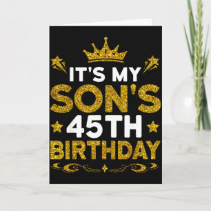 Zum 45. Geburtstag meines Sohnes Herzlichen Glückw Karte