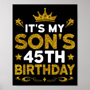 Zum 45. Geburtstag meines Sohnes Herzlichen Glückw Poster