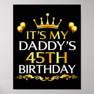 Zum 45. Geburtstag meines Vaters Herzlichen Glückw Poster