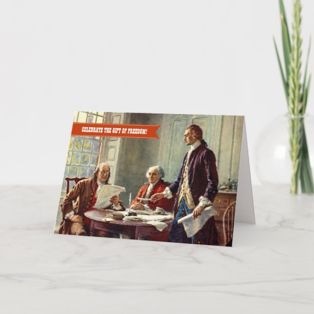 Zum 4. Juli Fine Art Custom Card Karte (Vorderseite)