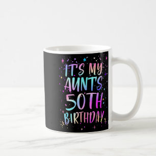 Zum 50. Geburtstag meiner Tante Farbige Glückwünsc Kaffeetasse