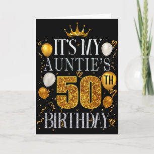 Zum 50. Geburtstag meiner Tante Herzlichen Glückwu Karte