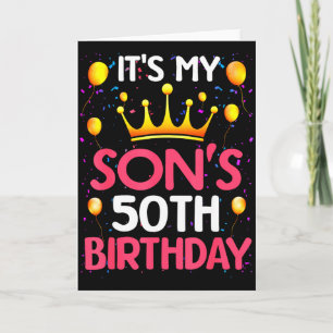 Zum 50. Geburtstag meines Sohnes Herzlichen Glückw Karte