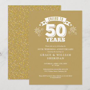 Zum 50. Hochzeitstag - Goldene Hochzeit Einladung