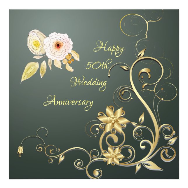 Zum 50. Jahrestag der Hochzeit Foto Erweiterung (Vorne)