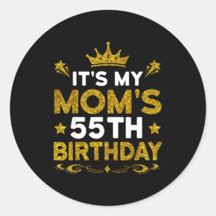 Zum 55. Geburtstag meiner Mutter Alles Gute zum Ge Runder Aufkleber