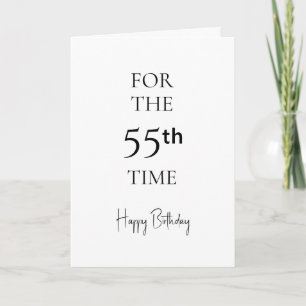 Zum 55. Mal Alles Gute Zum Geburtstag Karte
