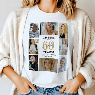 Zum 60. Geburtstag - Fotocollage T-Shirt