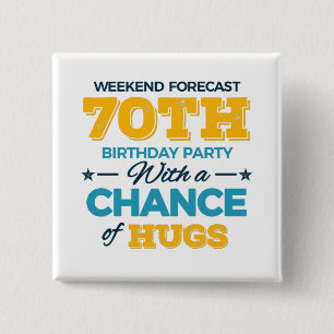 zum 70. Geburtstag Button