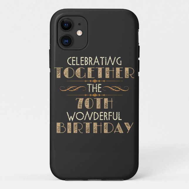 zum 70. Geburtstag Case-Mate iPhone Hülle (Rückseite)