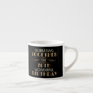 zum 70. Geburtstag Espressotasse