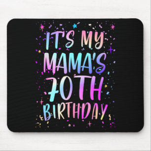 Zum 70. Geburtstag meiner Mama - Farbige Glückwüns Mousepad