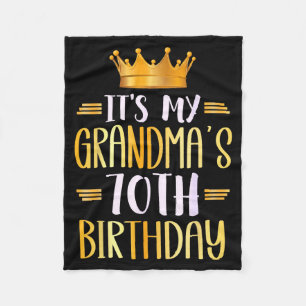 Zum 70. Geburtstag meiner Oma Herzlichen Glückwuns Fleecedecke
