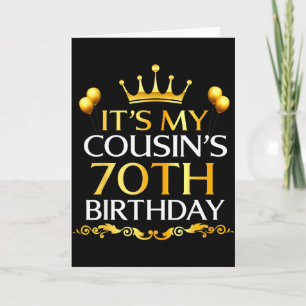 Zum 70. Geburtstag meines Cousins Herzlichen Glück Karte