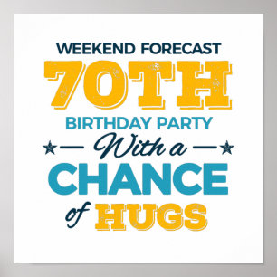 zum 70. Geburtstag Poster