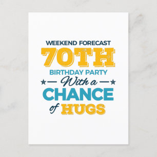 zum 70. Geburtstag Postkarte