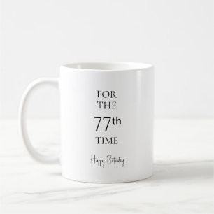Zum 77. Mal Alles Gute Zum Geburtstag Kaffeetasse