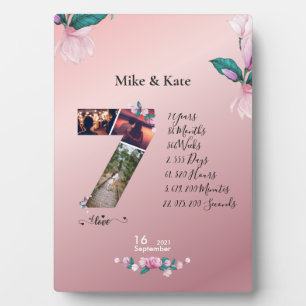 Zum 7. Jubiläum, Collage des benutzerdefinierten F Fotoplatte