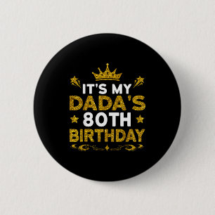 Zum 80. Geburtstag meines Vaters Herzlichen Glückw Button