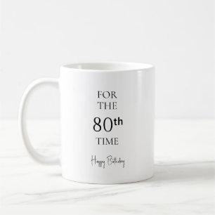 Zum 80. Mal Alles Gute Zum Geburtstag Kaffeetasse