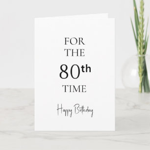 Zum 80. Mal Alles Gute Zum Geburtstag Karte