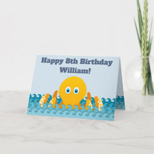 Zum 8. Geburtstag Karte