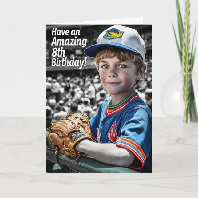 Zum 8. Geburtstag Karte (Vorderseite)