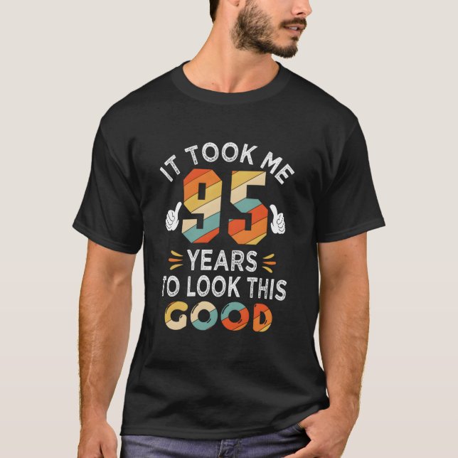 Zum 95. Mal war ich 95 Jahre alt 95 T-Shirt (Vorderseite)