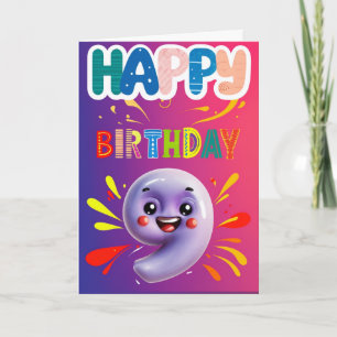 Zum 9. Geburtstag Karte