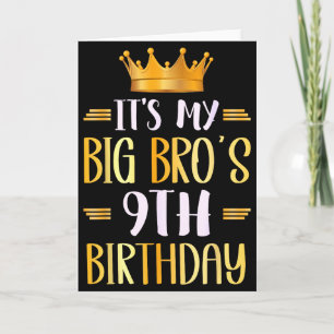 Zum 9. Geburtstag meines großen Bruders. Glücklich Karte