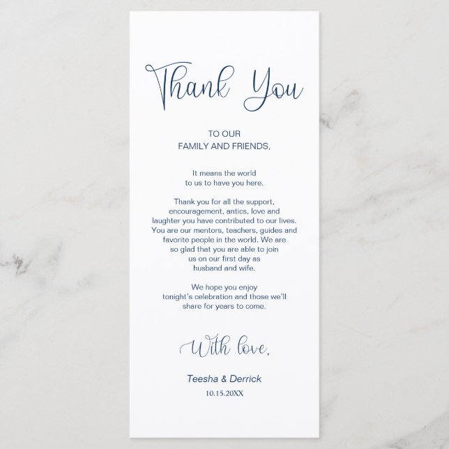 Zum Abendessen können Sie sich auf den Blue Cards  Programm (Vorderseite)