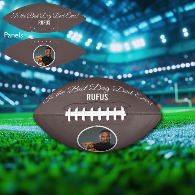Zum besten Hund-Vater je benutzerdefiniertes Foto  Football (Von Creator hochgeladen)
