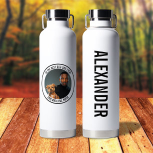 Zum besten Hund-Vater je benutzerdefiniertes Foto Trinkflasche
