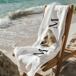 Zum besten Mama Foto Herz Strandtuch