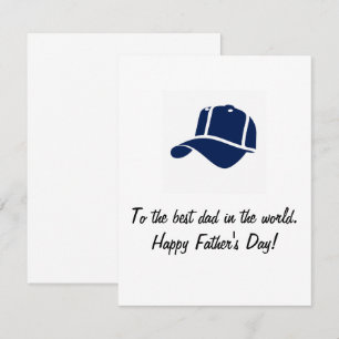 Zum besten Papa der Welt. Der glückliche Vatertag Mitteilungskarte