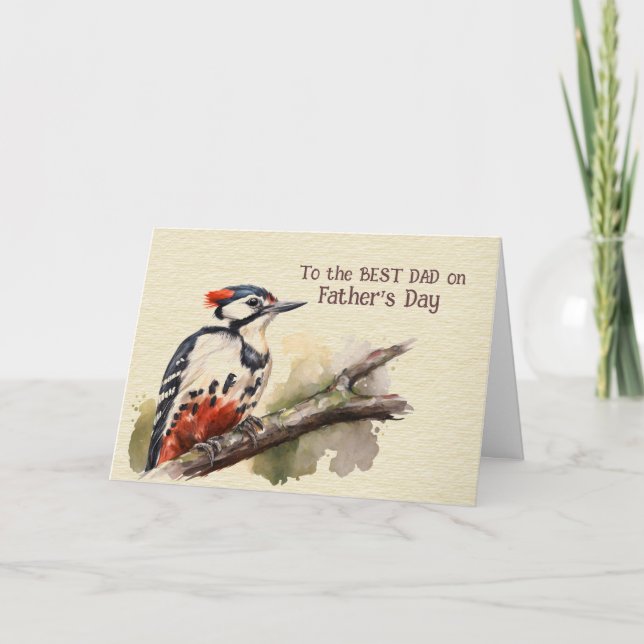 Zum BESTEN VATER am Vatertag Karte (Vorderseite)
