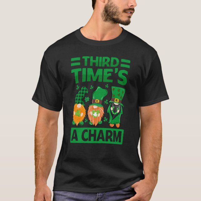 Zum dritten Mal ist der St. Patrick's Day irisch T-Shirt (Vorderseite)