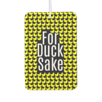 "Zum Duck Sake!" Funny Typografy on Yellow Ducks