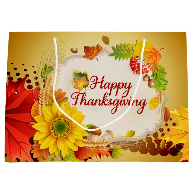 Zum Erntedankfest 13A Optionen Große Geschenktüte (Vorderseite)