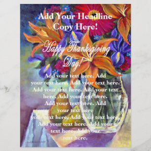 Zum Erntedankfest: Blume & Birnen Flyer